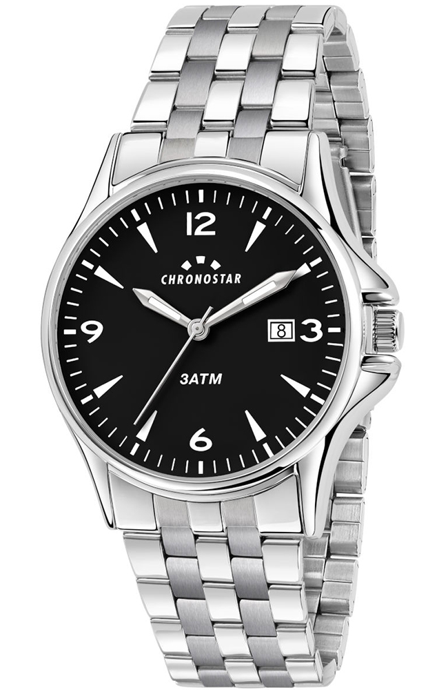 CHRONOSTAR WATCH VINTAGE SILVER METALLIC BRACELET R3753121001