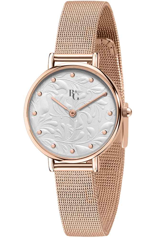 B&G. WATCH PREPPY ROSE GOLD METALLIC BRACELET R3853252538