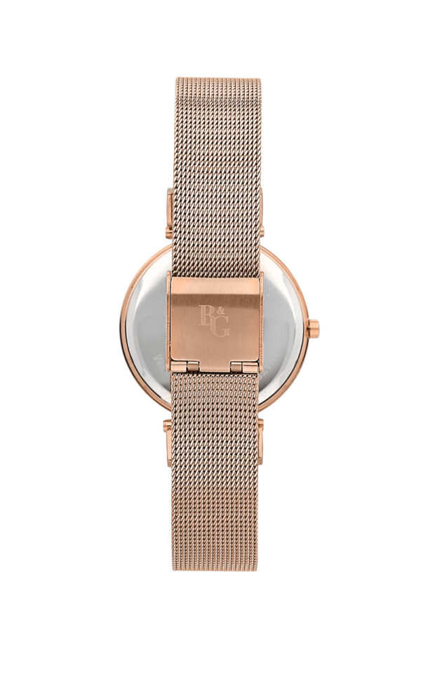 B&G WATCH SOIREE ROSE GOLD METALLIC BRACELET