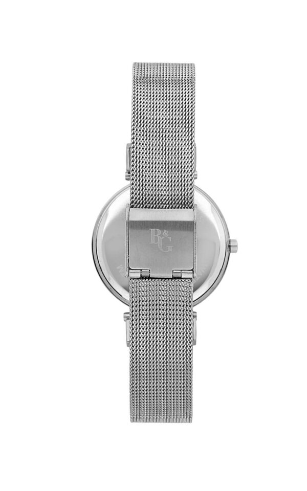 B&G WATCH SOIREE SILVER METALLIC BRACELET