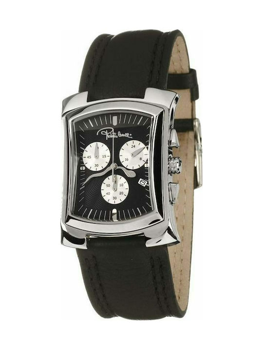 ROBERTO CAVALLI WATCH TOMAHAWK BLACK LEATHER STRAP R7251900025