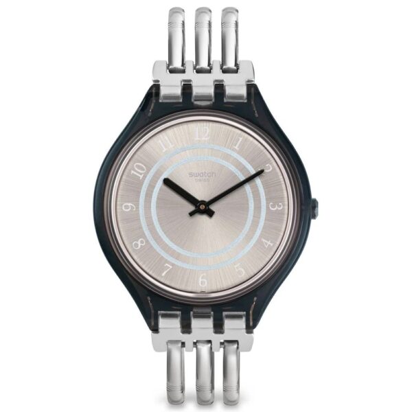 SWATCH WATCH SKINBAN SILVER STAINLESS STEEL BRACELET SVOM105A