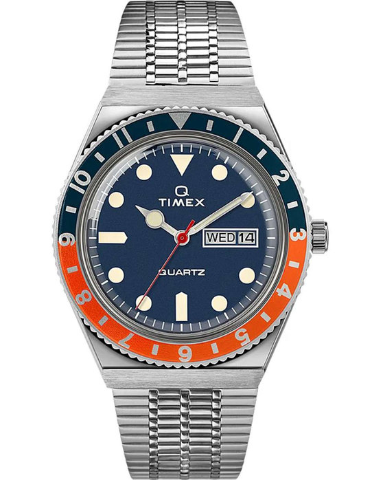 TIMEX WATCH Q REISSUE SILVER STAINLESS STEEL BRACELET TW2U61100