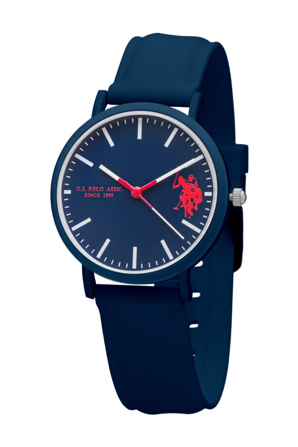U.S POLO WOMAN WATCH BLUE SILICONE STRAP