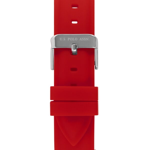 U.S POLO WOMAN WATCH RED SILICONE STRAP
