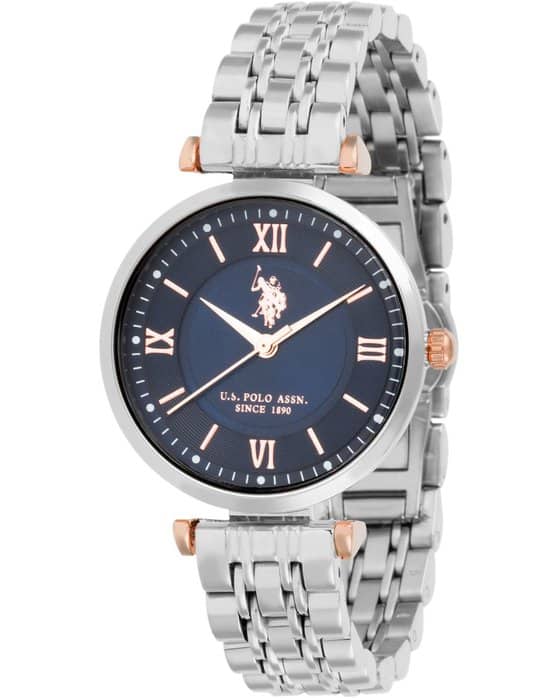 U.S POLO WATCH HARPER SILVER STAINLESS STEEL BRACELET USP5834BL