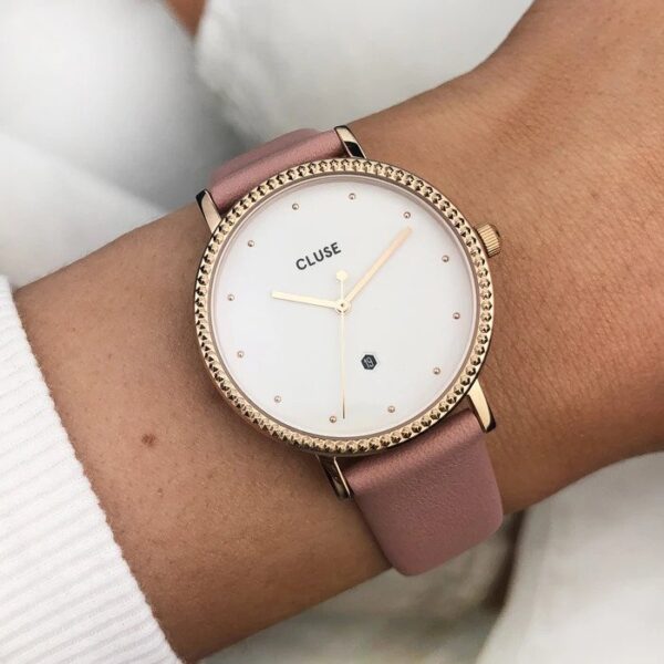CLUSE WATCH LA COURONNEMENT PINK LEATHER