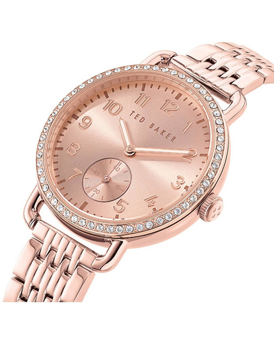 TED BAKER Hannahh Crystals Rose Gold Stainless Steel Bracelet - Image 4