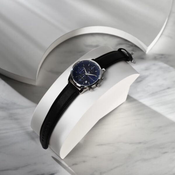 TRUSSARDI T-Bridge Chronograph Black Leather Strap