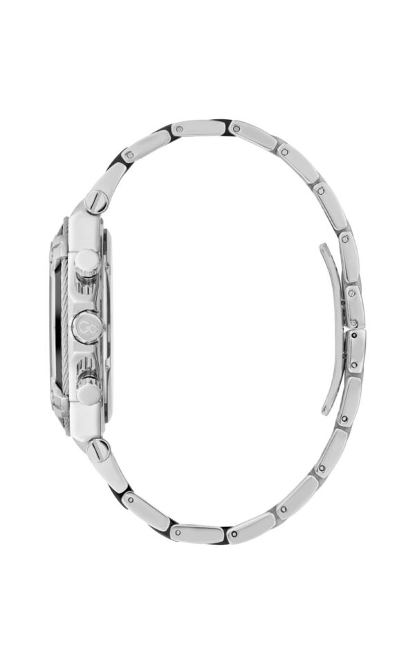 GUESS COLLECTION WATCH CABLE SPORT SILVER STAINLESS STEEL BRACELET