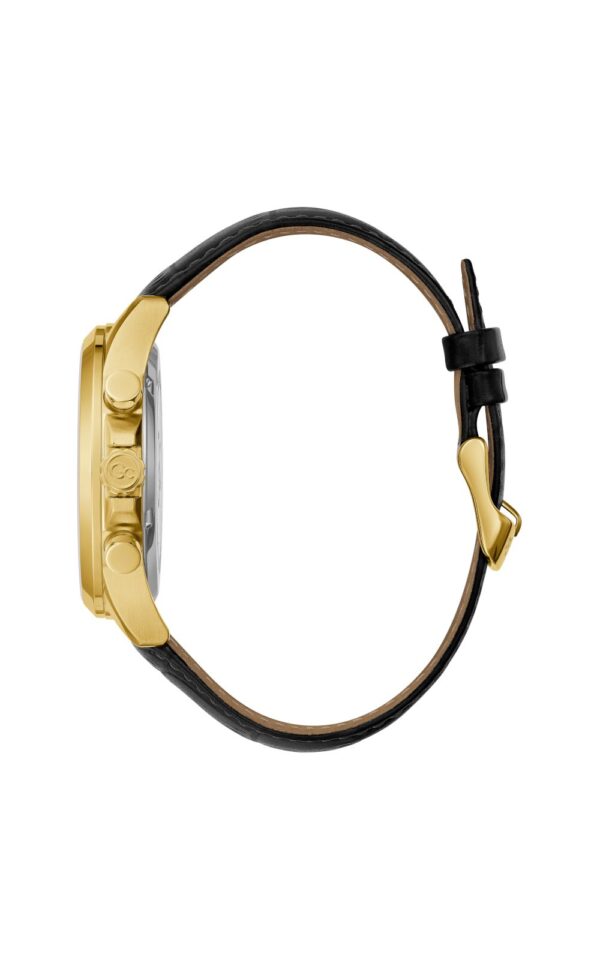GUESS COLLECTION WATCH EXECUTIVE BLACK LEATHER STRAP
