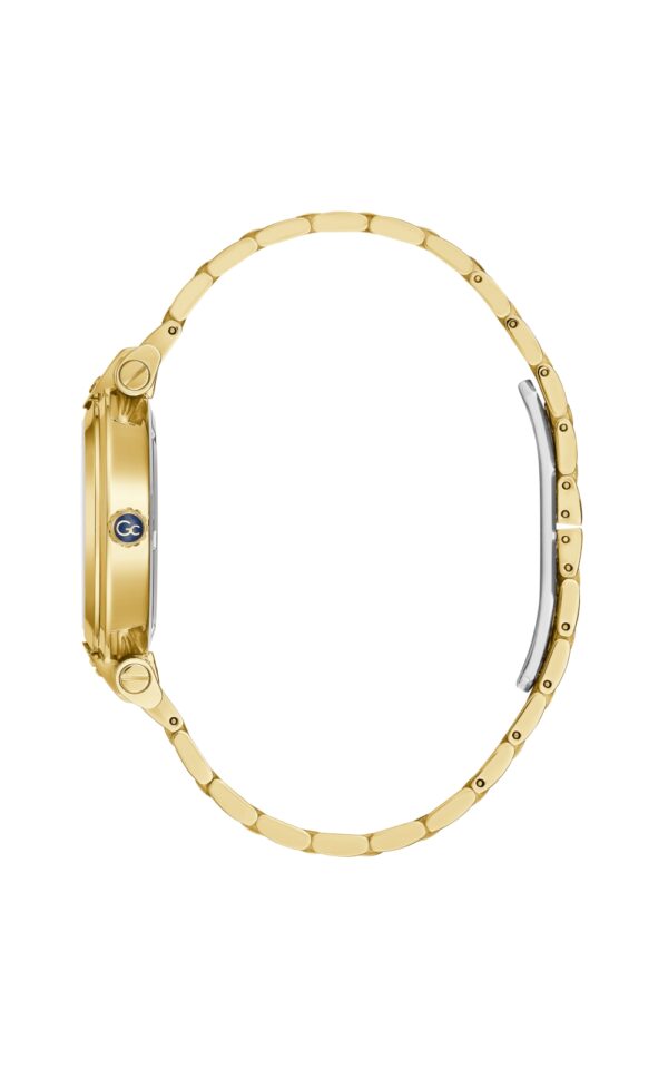GUESS COLLECTION WATCH FUSION LADY QUARTZ GOLD STAINLESS STEEL BRACELET