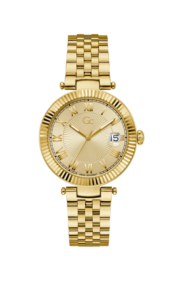 GUESS COLLECTION WOMAN WATCH FLAIR GOLD STAINLESS STEEL BRACELET