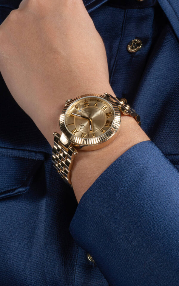GUESS COLLECTION WOMAN WATCH FLAIR GOLD STAINLESS STEEL BRACELET