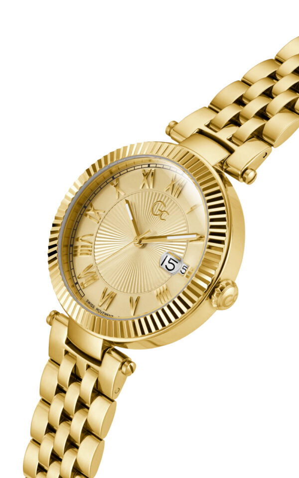 GUESS COLLECTION WOMAN WATCH FLAIR GOLD STAINLESS STEEL BRACELET