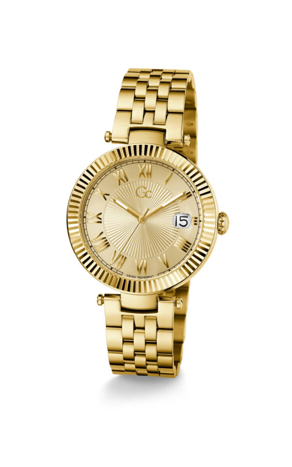 GUESS COLLECTION WOMAN WATCH FLAIR GOLD STAINLESS STEEL BRACELET