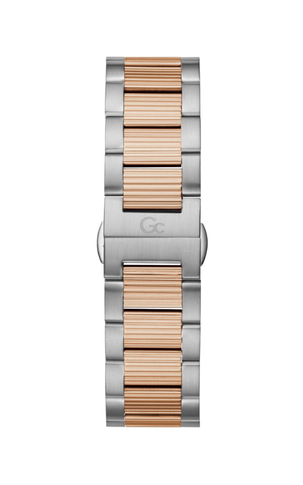 GUESS COLLECTION WATCH FORCE TWO TONE STAINLESS STEEL BRACELET