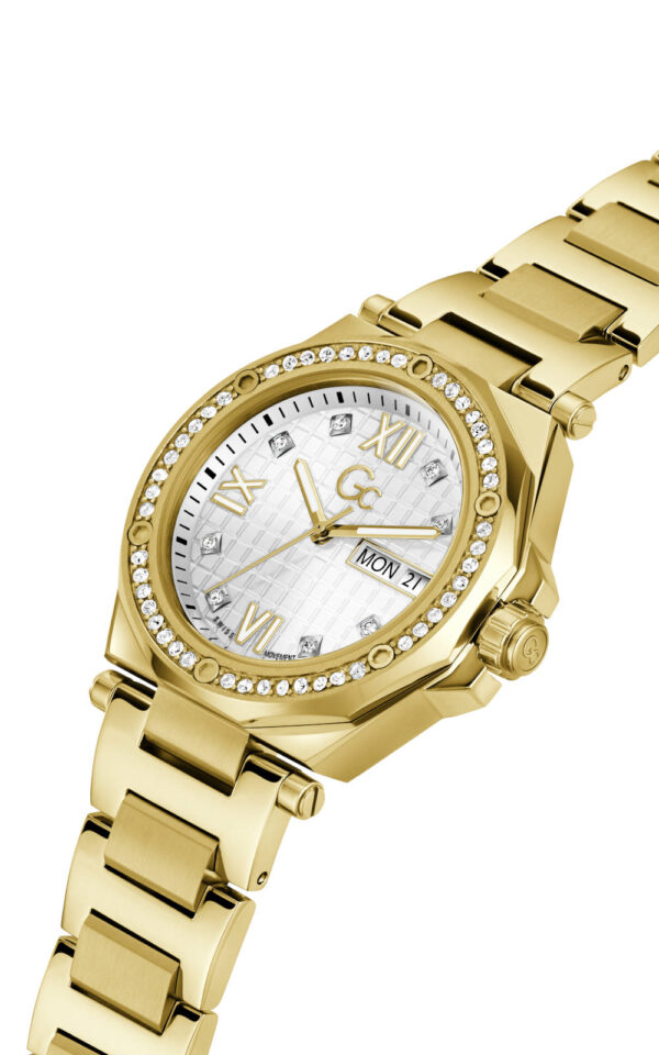 GUESS COLLECTION WOMAN WATCH LEGACY LADY GOLD STAINLESS STEEL BRACELET