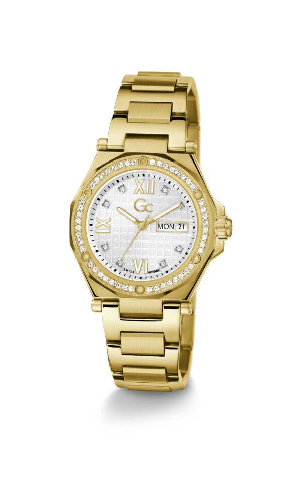 GUESS COLLECTION WOMAN WATCH LEGACY LADY GOLD STAINLESS STEEL BRACELET