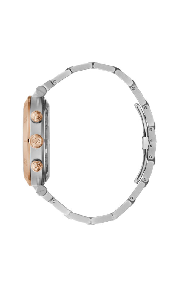 GUESS COLLECTION MEN WATCH PRIME CLASS TWO TONE STAINLESS STEEL BRACELET