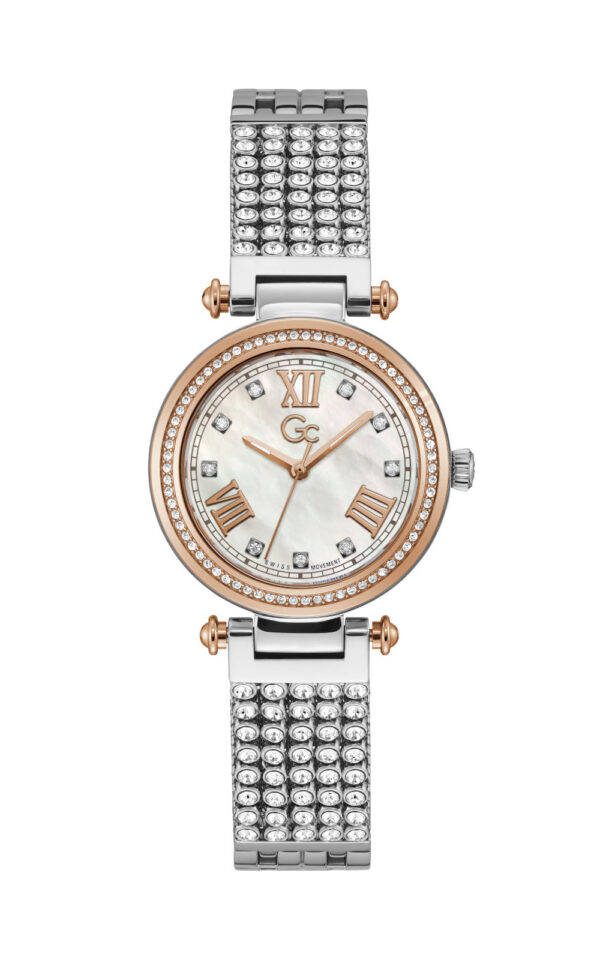 GUESS COLLECTION WATCH CHIC QUARTZ SILVER STAINLESS STEEL BRACELET