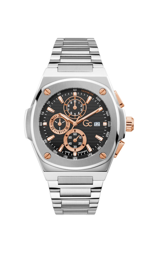 GUESS COLLECTION WATCH COUSSIN SHAPE SILVER STAINLESS STEEL BRACELET