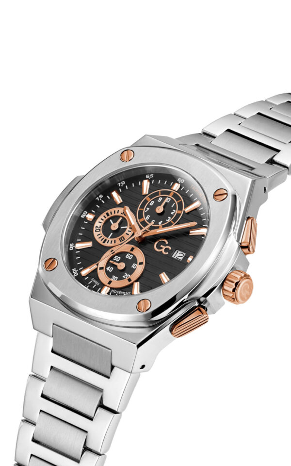 GUESS COLLECTION WATCH COUSSIN SHAPE SILVER STAINLESS STEEL BRACELET