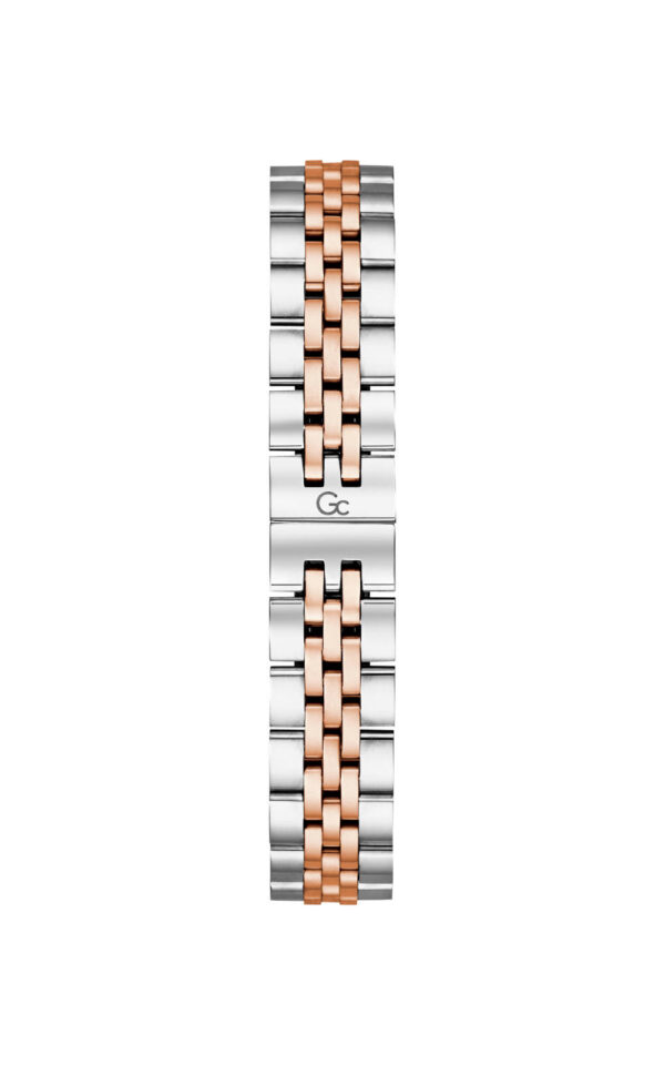 GUESS COLLECTION WATCH FLAIR CRYSTAL QUARTZ TWO TONE STAINLESS STEEL BRACELET