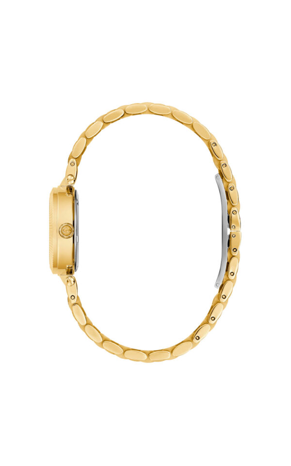 GUESS COLLECTION WATCH FLAIR QUARTZ GOLD STAINLESS STEEL BRACELET