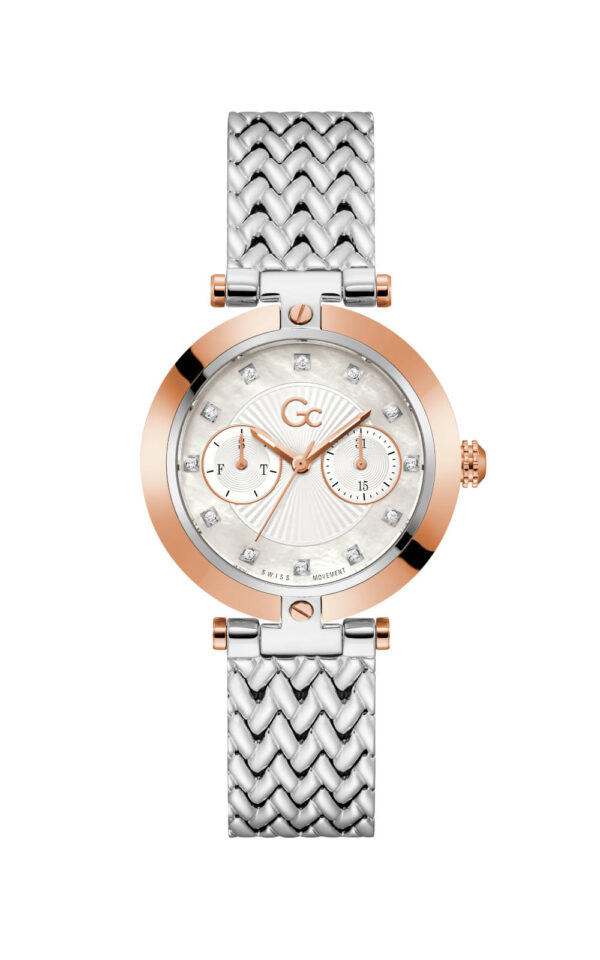 GUESS COLLECTION WATCH VOGUE QUARTZ MULTI-FUNCTION SILVER  STAINLESS STEEL BRACELET
