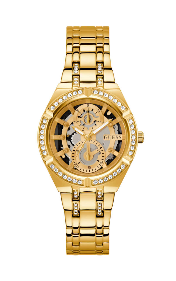 GUESS WOMAN WATCH MULTI-FUNCTION ALLARA GOLD STAINLESS STEEL BRACELET