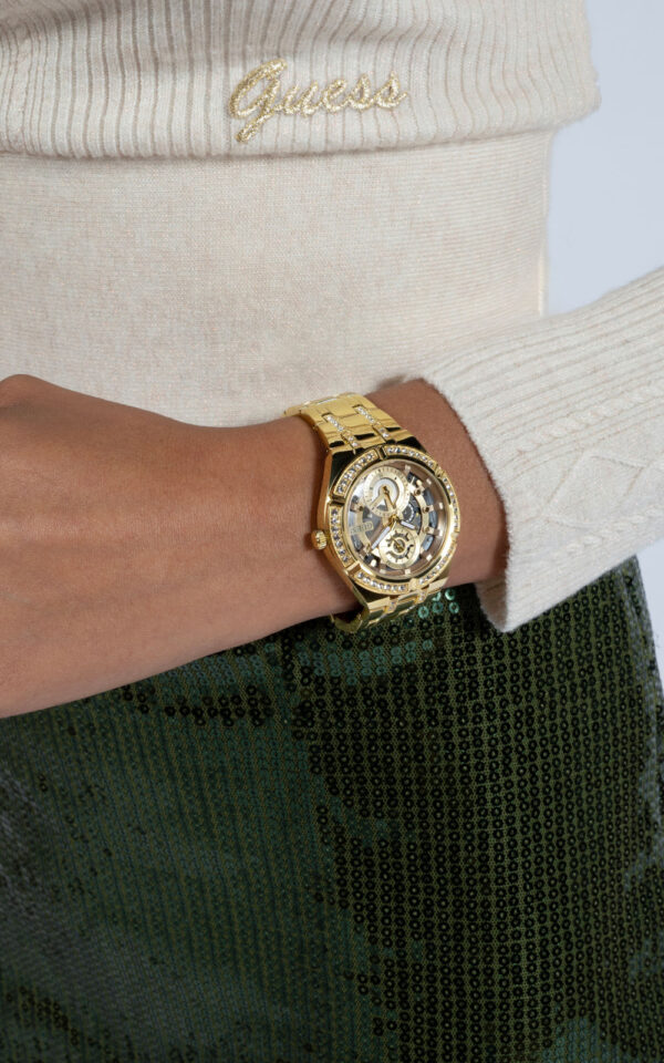 GUESS WOMAN WATCH MULTI-FUNCTION ALLARA GOLD STAINLESS STEEL BRACELET