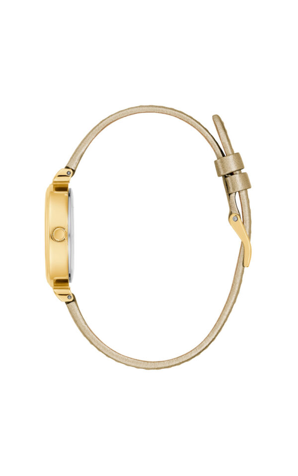 GUESS WATCH ARRAY CRYSTALS BEIGE LEATHER STRAP