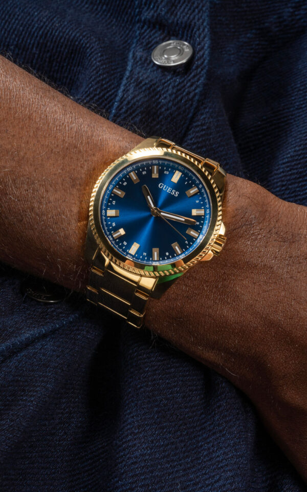 GUESS WACH GENT'S CHAMP GOLD STAINLESS STEEL BRACELET
