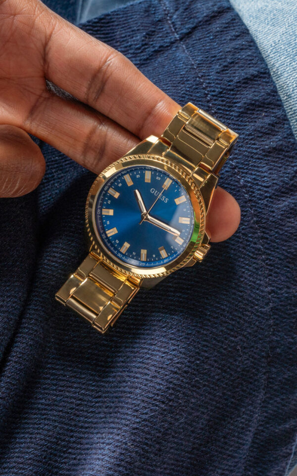 GUESS WACH GENT'S CHAMP GOLD STAINLESS STEEL BRACELET
