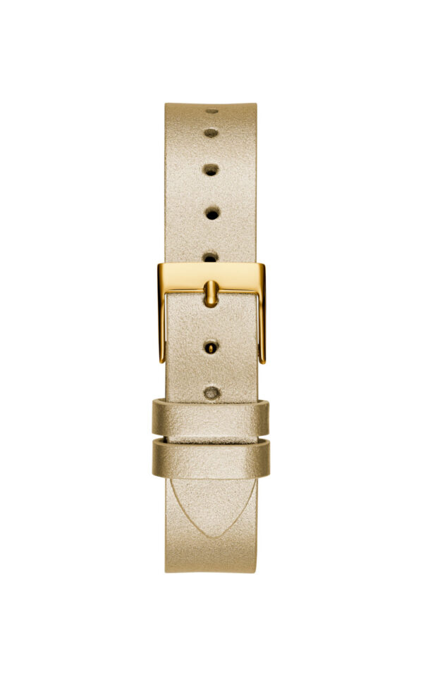 GUESS WOMAN WATCH CRYSTAL CLEAR BEIGE LEATHER STRAP