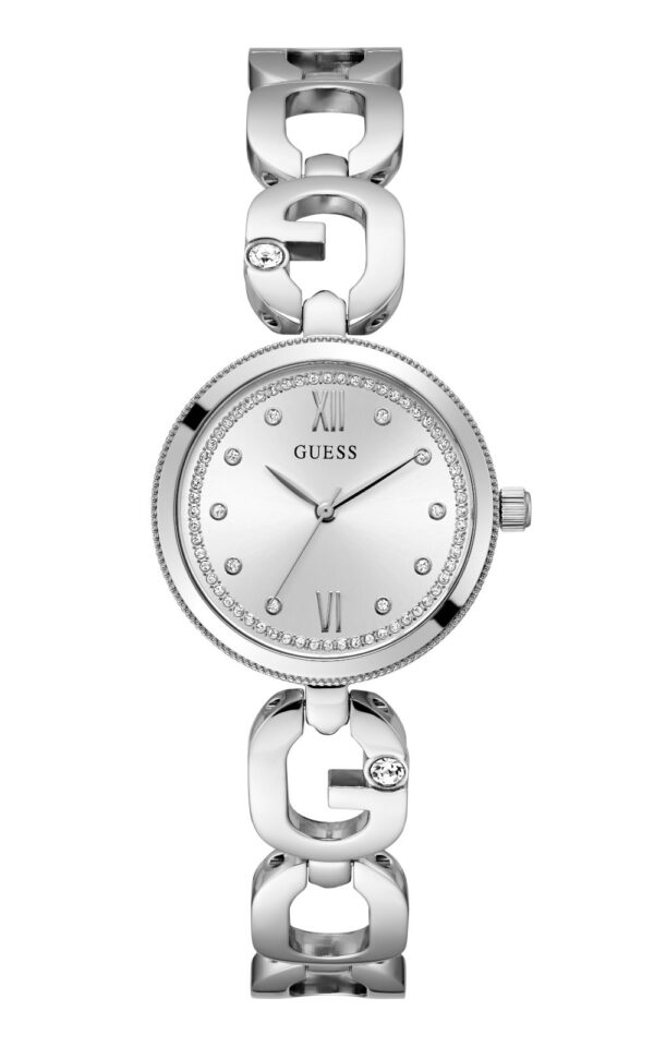 GUESS WOMAN WATCH EMPOWER SILVER STAINLESS STEEL BRACELET