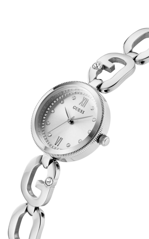 GUESS WOMAN WATCH EMPOWER SILVER STAINLESS STEEL BRACELET
