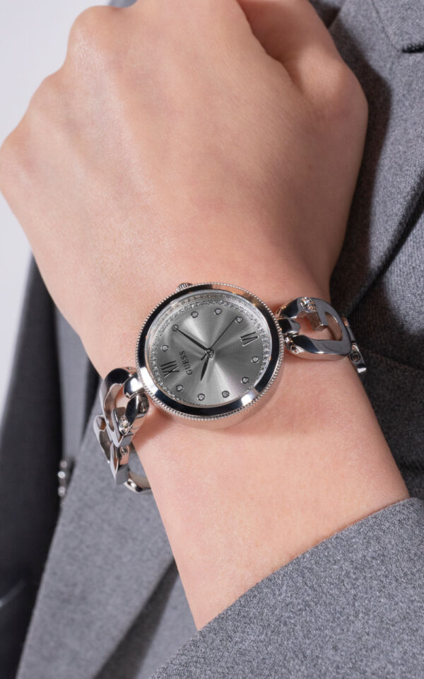 GUESS WOMAN WATCH EMPOWER SILVER STAINLESS STEEL BRACELET