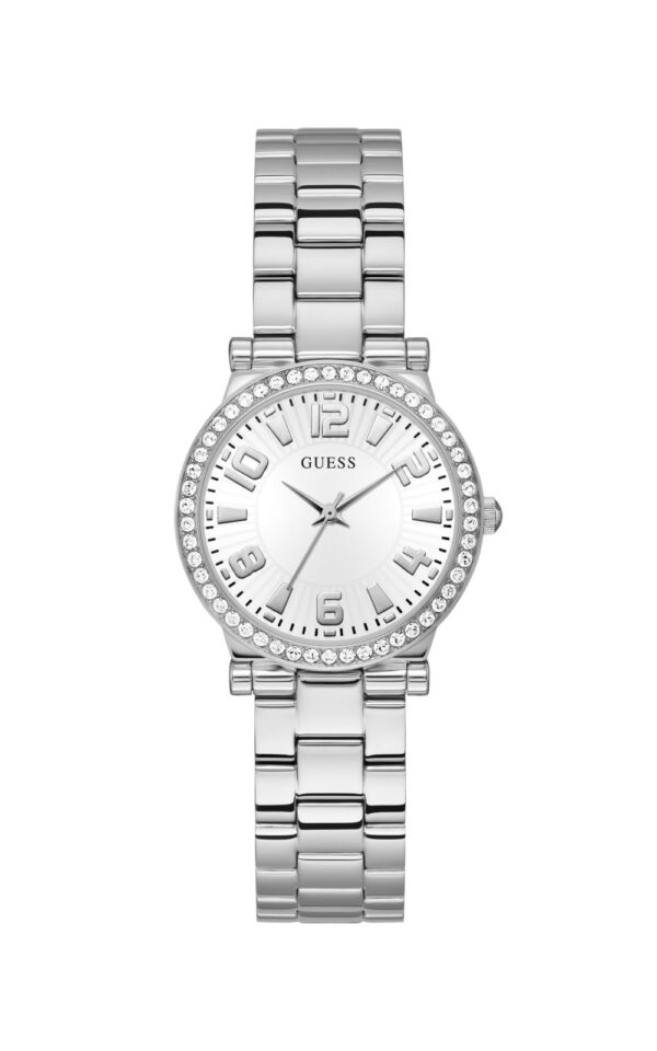 GUESS WOMAN WATCH FAWN SILVER STAINLESS STEEL BRACELET