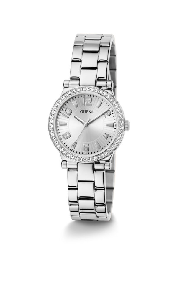 GUESS WOMAN WATCH FAWN SILVER STAINLESS STEEL BRACELET