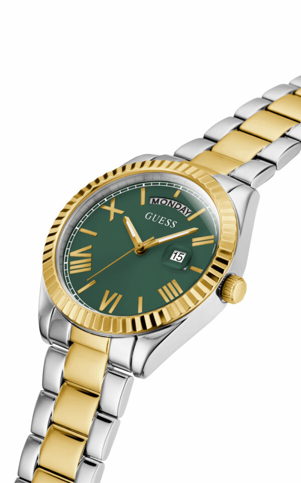 GUESS WOMAN WATCH LUNA TWO TONE STAINLESS STEEL BRACELET