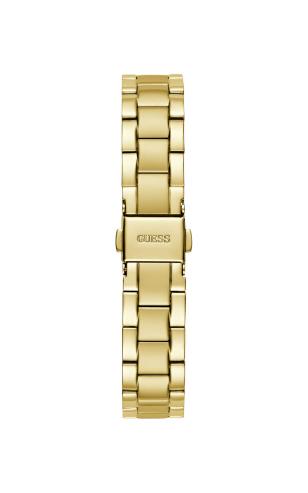 GUESS WATCH LADIES GOLD TONE ANALOG GOL STAINLESS STEEL BRACELET