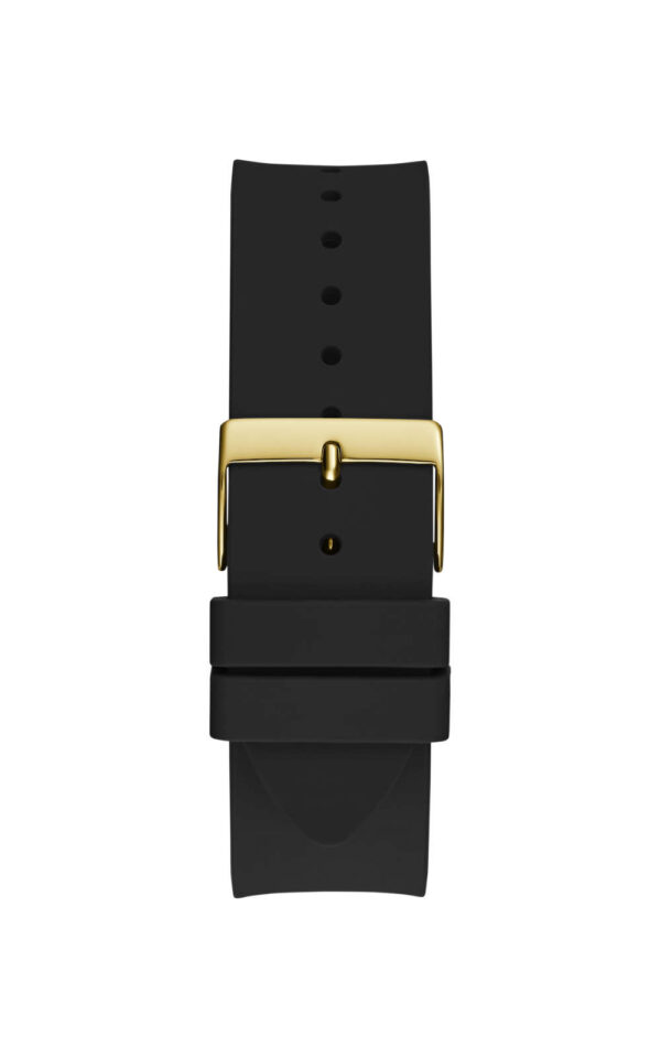 GUESS MEN WATCH REPUTATION BLACK RUBBER STRAP