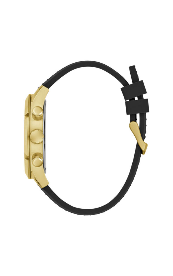 GUESS MEN WATCH RESISTANCE BLACK RUBBER STRAP