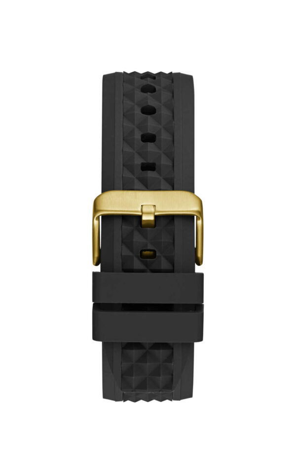 GUESS MEN WATCH RESISTANCE BLACK RUBBER STRAP
