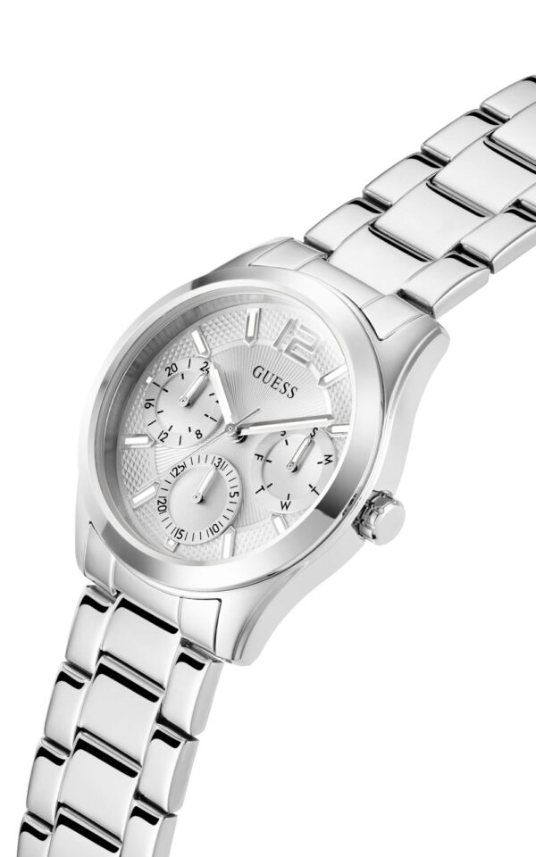 GUESS WOMAN WATCH ZOE SILVER STAINLESS STEEL BRACELET