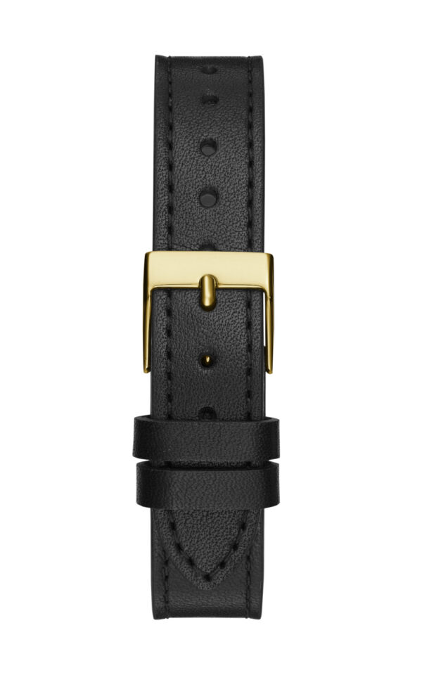 GUESS WATCH CHARMED CRYSTALS BLACK RUBBER STRAP