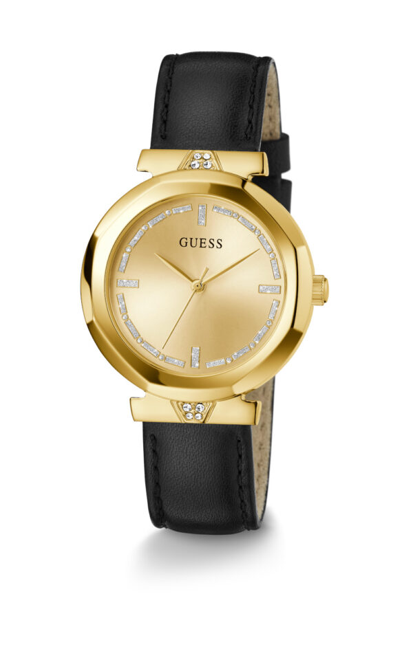 GUESS WOMAN WATCH RUMOUR BLACK RUBBER STRAP