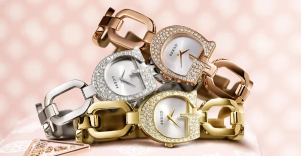 GUESS WOMAN WATCH GIA GOLD ANALOG STAINLESS STEEL BRACELET